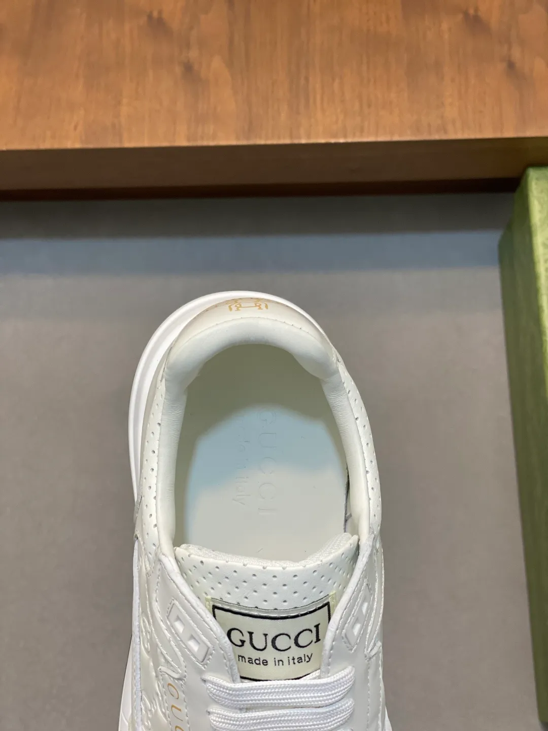 Factory price: 460💰[Gucci] Gucci - High-end quality original order - Upper: Nappa calfskin, pebbled calfskin, computer embroidered brand totem - Inner: water-dyed cowhide - Outsole: ultra-light T men's shoes 💰U·Rubber; two-color molded outsole - Super high quality control·Fine workmanship: highlighted (high-end·luxury·grade) -Size: 38-45
